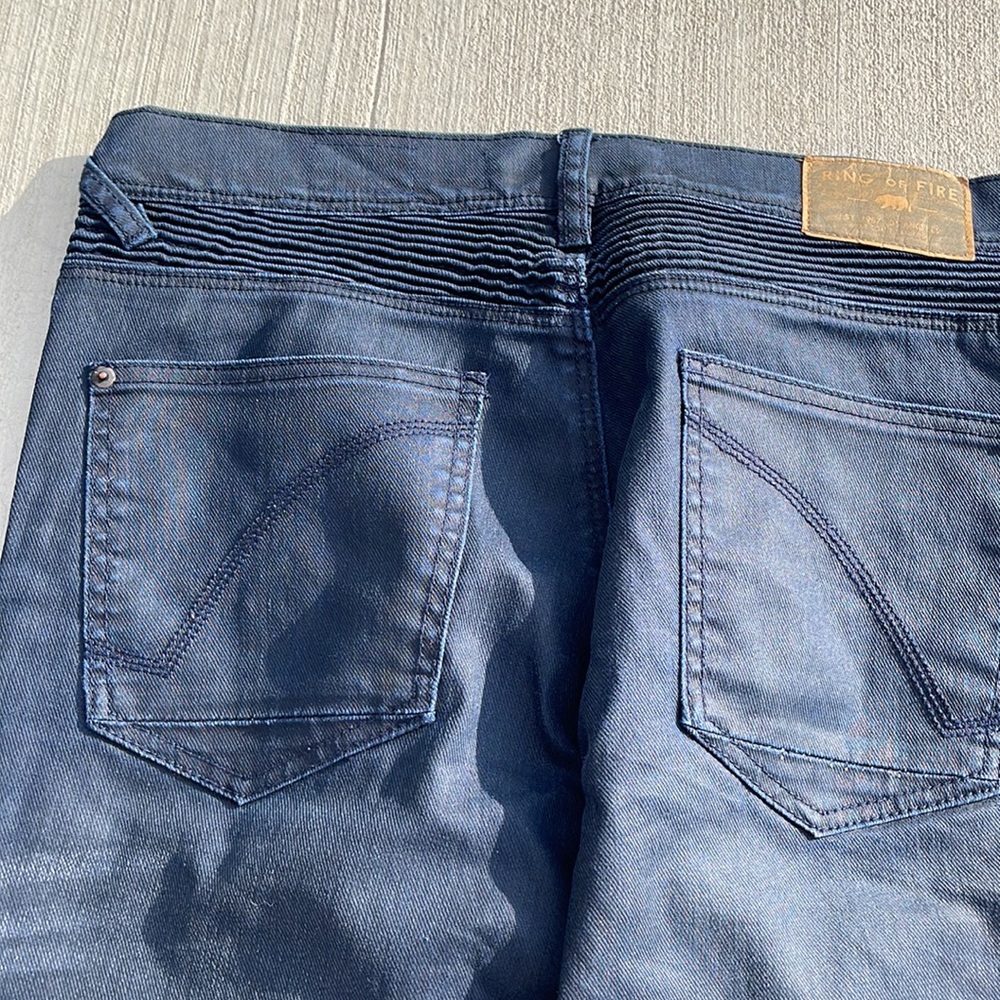 Ring of Fire Mens Dark Navy 32x32 Slim Jeans - Picture 12 of 15